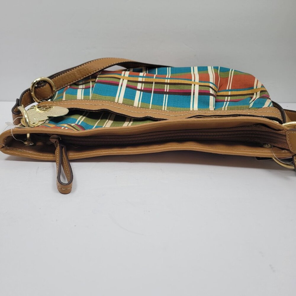 Vintage Relic by Fossil Plaid Multicolor Striped Crossbody Bag - Picture 6 of 12